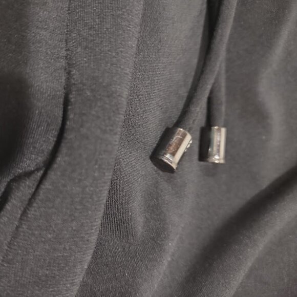 DONNA RICCO BLACK SLEEVELESS ASYMMETRIC LAYERS EVENING DRESS RUCHED SIDE SIZE 14 - Picture 10 of 12